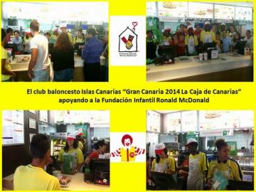 El Gran Canaria 2014 La Caja de Canarias, ayudando a los demás (2011 CBISLAS CANARIAS CON LA FUNDACIÓN MCDONALD)
